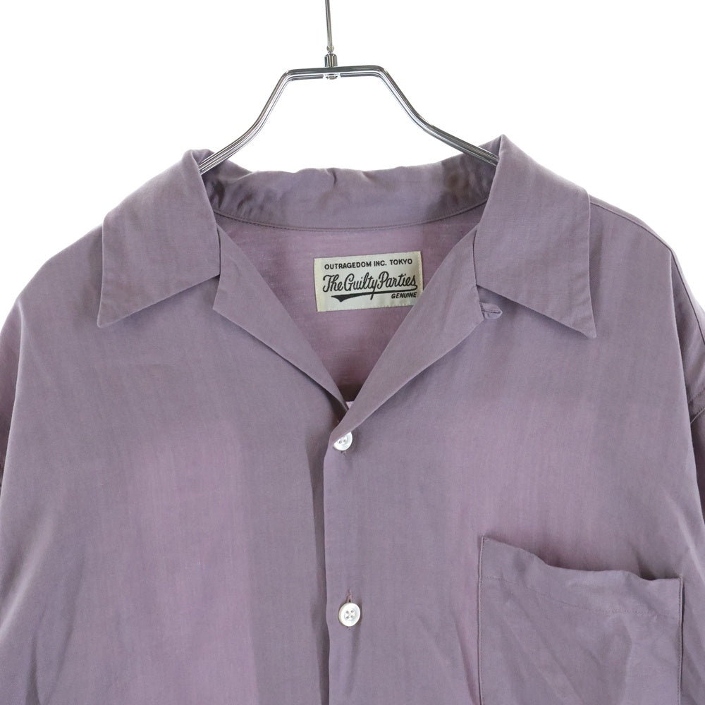 WACKO MARIA(ワコマリア) 50'S SHIRT L/S 50'S オープンカラー 長袖シャツ パープル