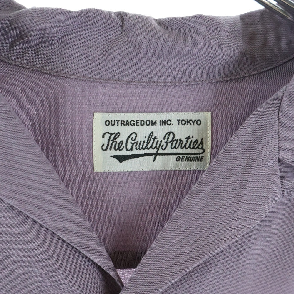 WACKO MARIA(ワコマリア) 50'S SHIRT L/S 50'S オープンカラー 長袖シャツ パープル