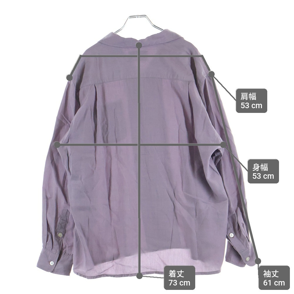 WACKO MARIA(ワコマリア) 50'S SHIRT L/S 50'S オープンカラー 長袖シャツ パープル
