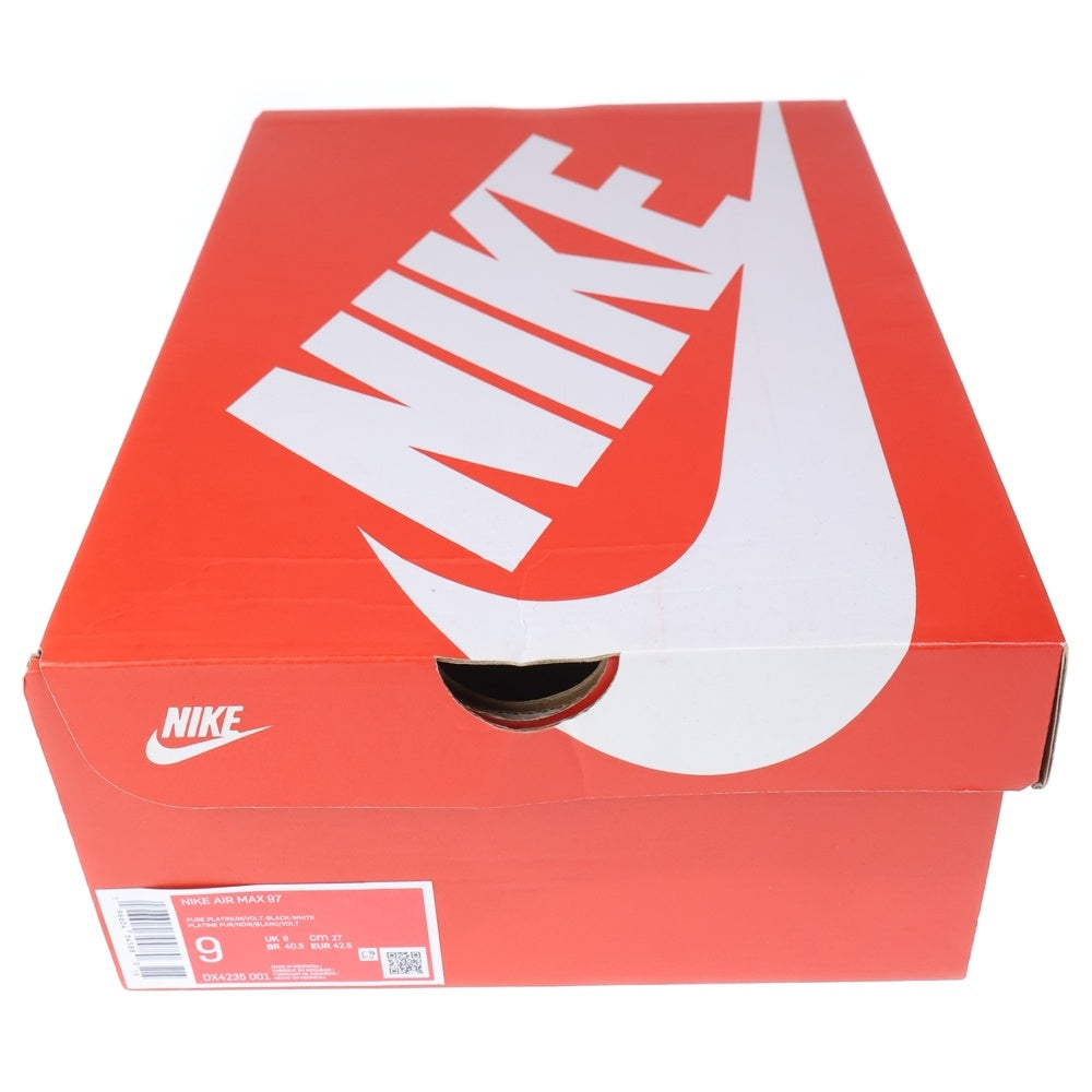 NIKE(ナイキ) Air Max 97 Pure Platinum エアマックス97 ピュア プラチナム ローカットスニーカー ブラック US9/27cm DX4235-001