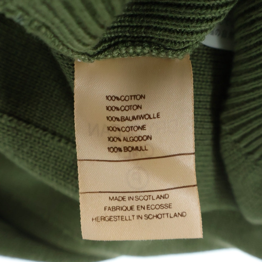 CHANEL(シャネル) ココマーク ツートーン バイカラー コットンニット クルーネック 半袖Tシャツ ミディアム スカート ベージュ/グリーン セットアップ レディース