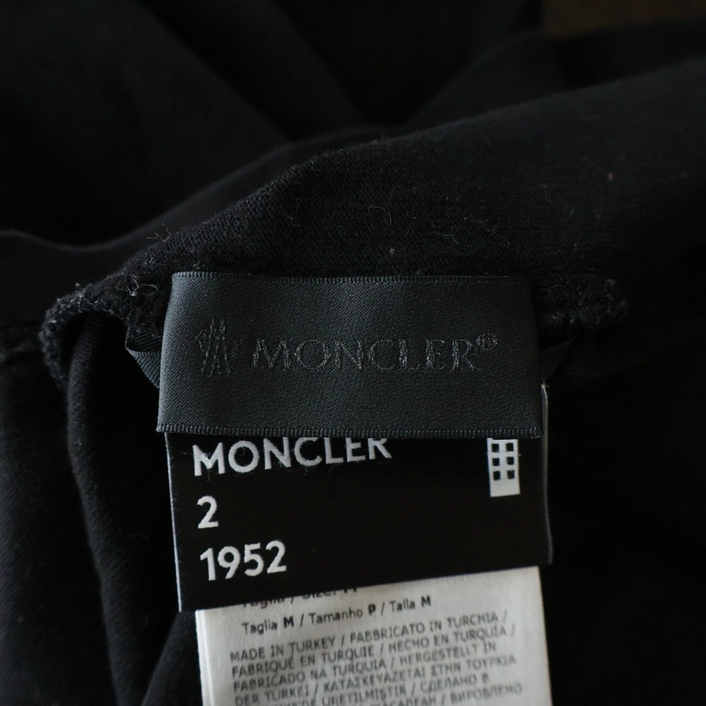 MONCLER(モンクレール) Genius 1952 ロゴパッチ クルーネック半袖Tシャツ カットソー ブラック H20928C00007