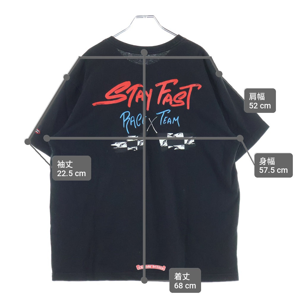 CHROME HEARTS(クロムハーツ) ×MATTY BOY PPO Stay Fast S/S Tee マッティーボーイ ステイファスト ショートスリーブ クルーネック半袖Tシャツカットソー ブラック