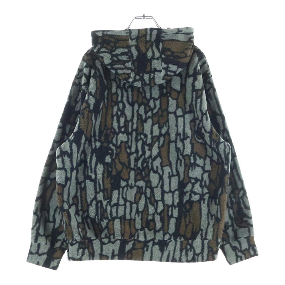 SUPREME(シュプリーム) 20AW Polartec Half Zip Pullover ポーラテックハーフジッププルオーバー パーカー フリースフーデッド ジャケット 総柄 カーキ
