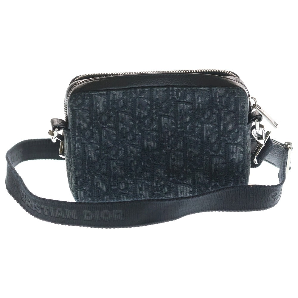 DIOR(ディオール) ブリーク キャンバス ショルダーバッグ メッセンジャーバッグ ブラック シルバー金具 ブラック 2OBBC119YSE_H05E