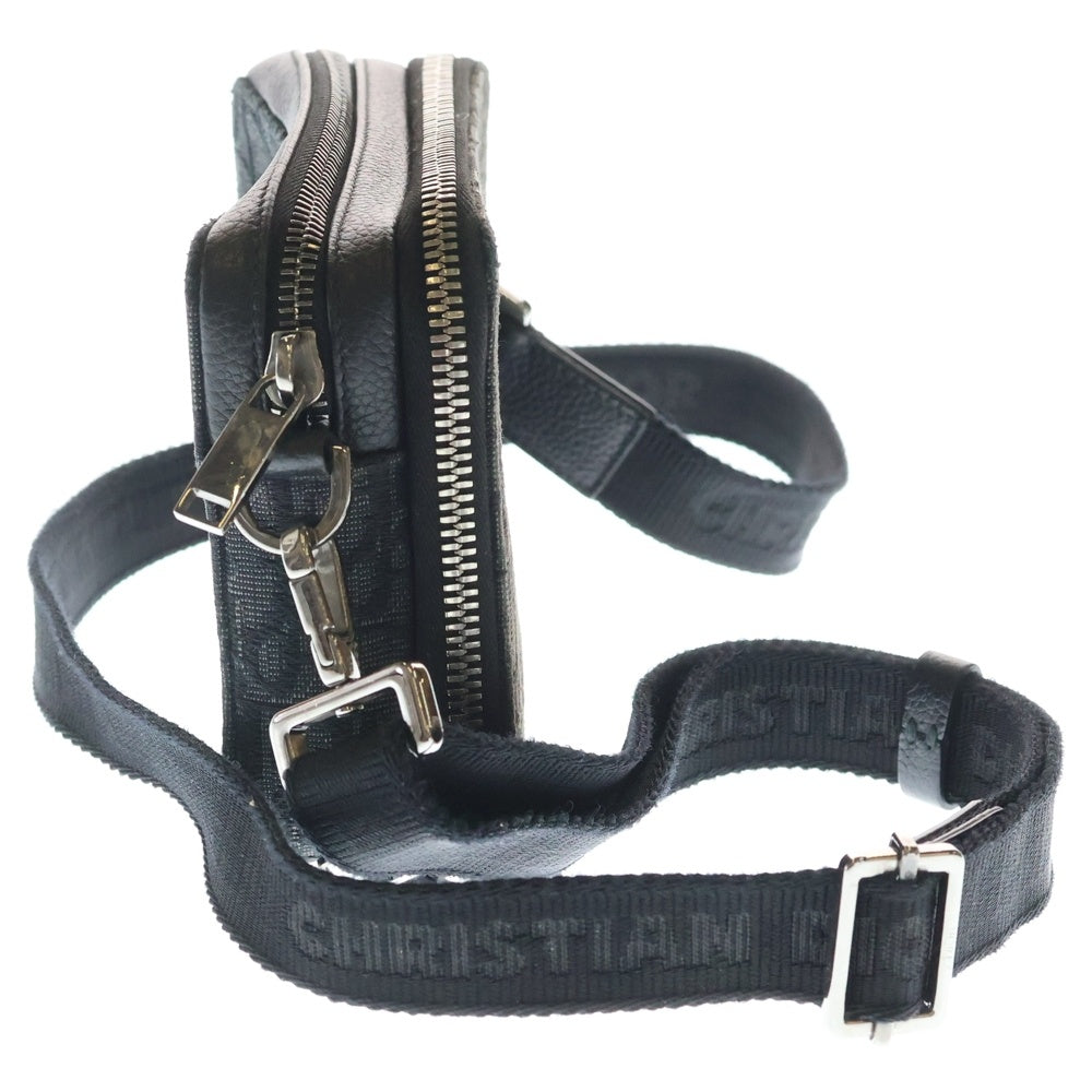 DIOR(ディオール) ブリーク キャンバス ショルダーバッグ メッセンジャーバッグ ブラック シルバー金具 ブラック 2OBBC119YSE_H05E