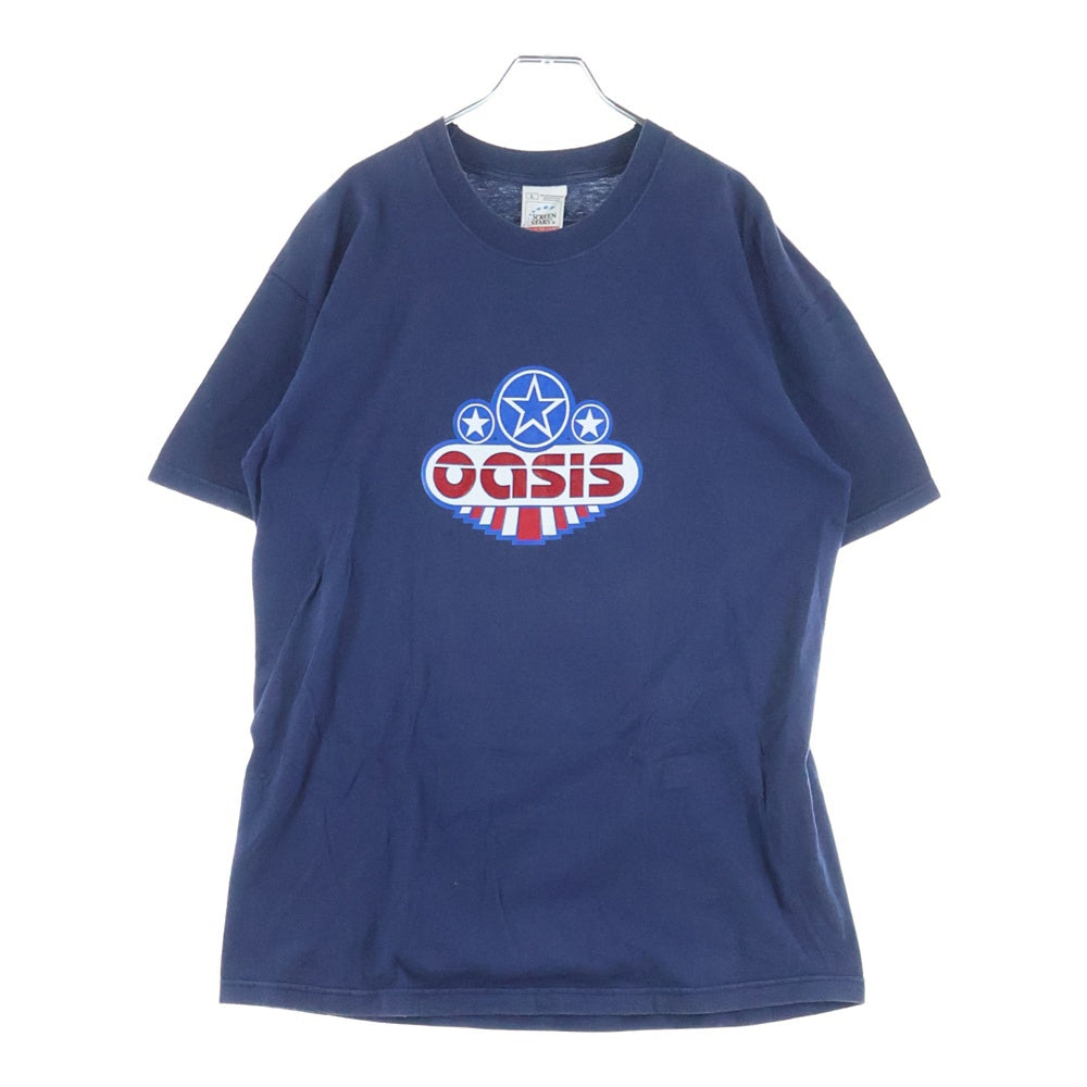 VINTAGE(ヴィンテージ) 00s OASIS SCREEN STARS オアシス スクリーンスターズ フロントプリント 半袖Tシャツ カットソー ネイビー