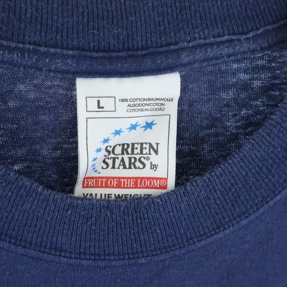VINTAGE(ヴィンテージ) 00s OASIS SCREEN STARS オアシス スクリーンスターズ フロントプリント 半袖Tシャツ カットソー ネイビー