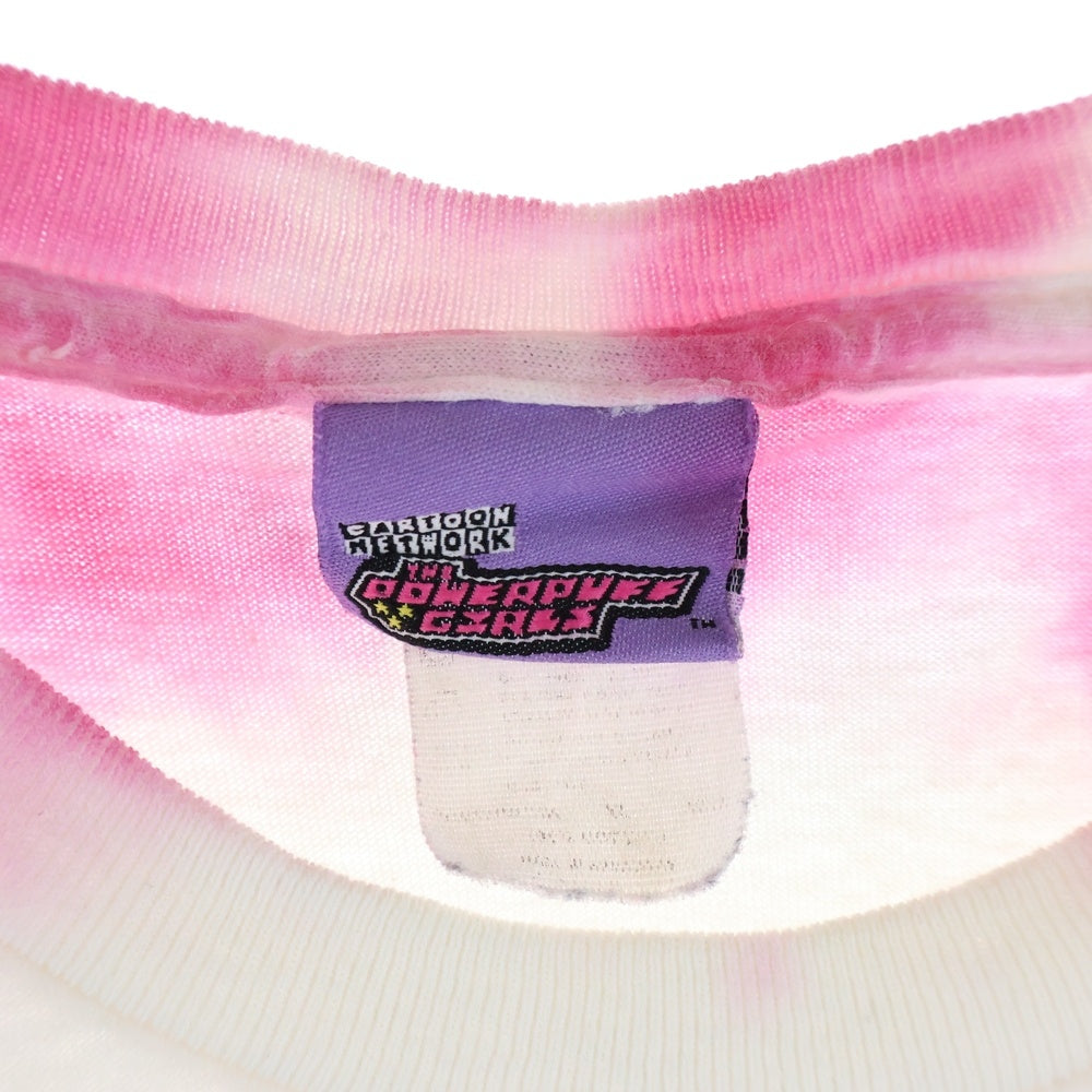 VINTAGE(ヴィンテージ) 00s Cartoon Network The Powerpuff Girls Members Tie Dye カートゥーンネットワーク ザ・パワーパフガールズ タイダイ フロントプリント 半袖Tシャツ
