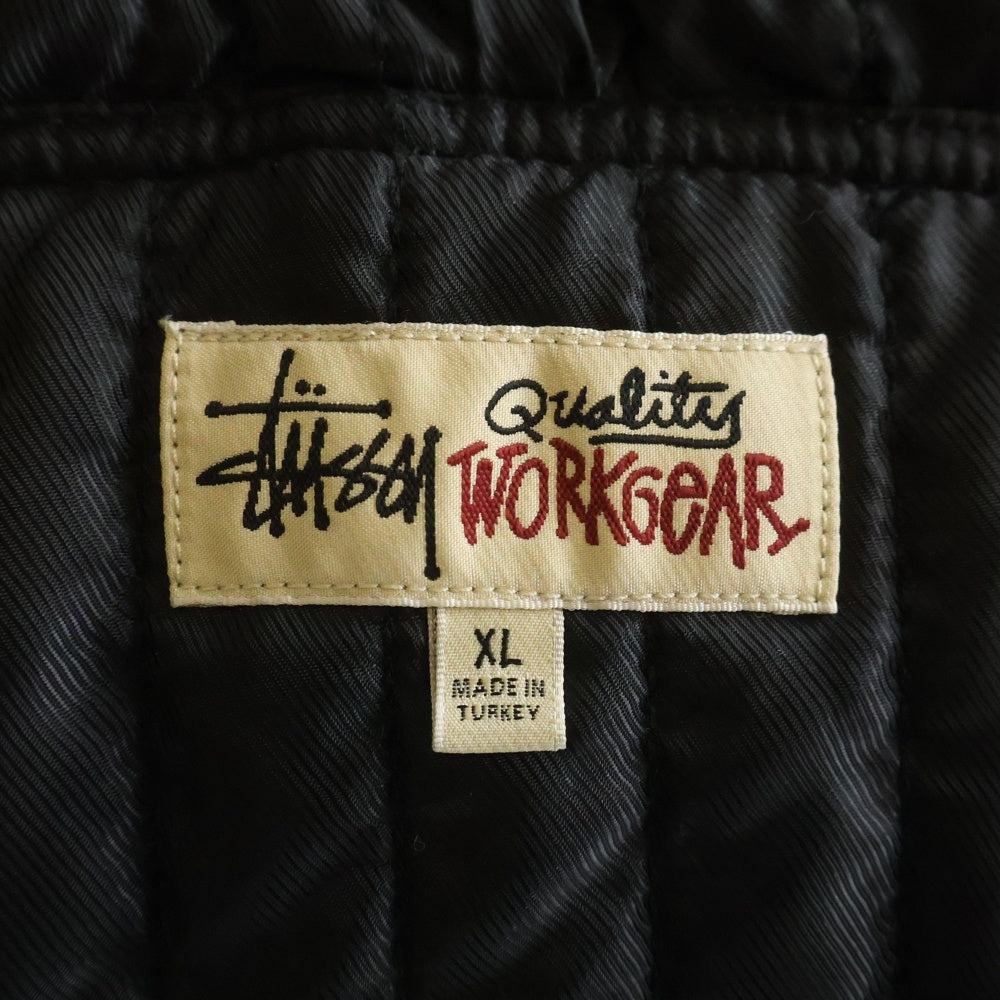 STUSSY(ステューシー) 25SS INSULATED WORK JACKET RAW DENIM インスレイテッド ジップアップ フーディー ワーク デニムジャケット インディゴ 115835