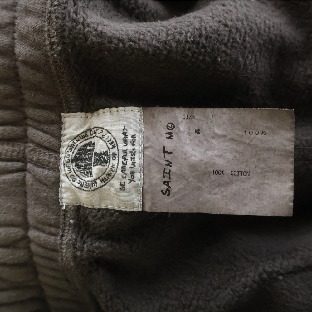 SAINT MICHAEL(セントマイケル) 22SS SWEAT PANTS VLONE ヴィーロン プリント スウェットパンツ チャコール SM-S22-0000-072