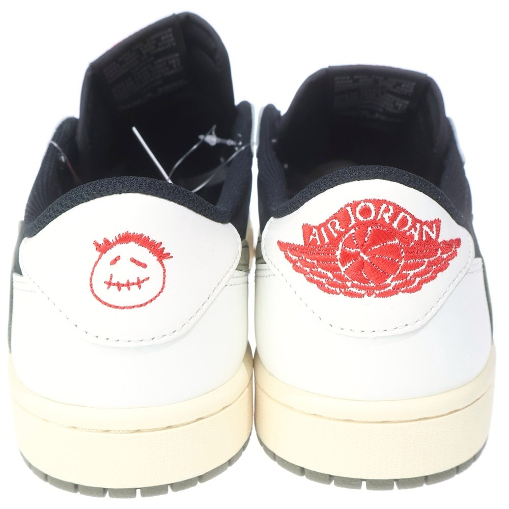 NIKE(ナイキ) ×TRAVIS SCOTT WMNS AIR JORDAN 1 LOW OG Medium Olive トラヴィススコット エアジョーダン1 ローカットスニーカー オリーブ カーキ US9.5/27.5cm DZ4137-106
