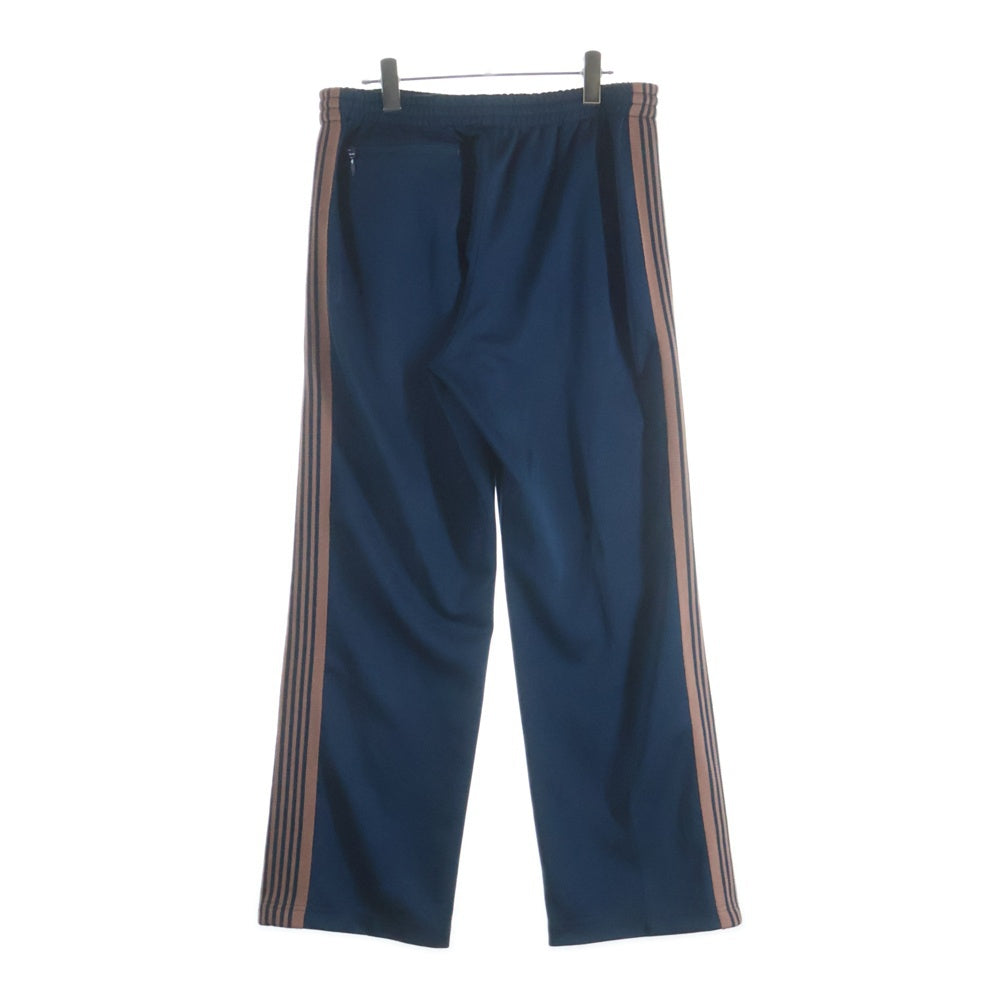 Needles(ニードルス) 21SS Track Pant Poly Smooth ロゴ刺繍 トラックパンツ ネイビー IN181