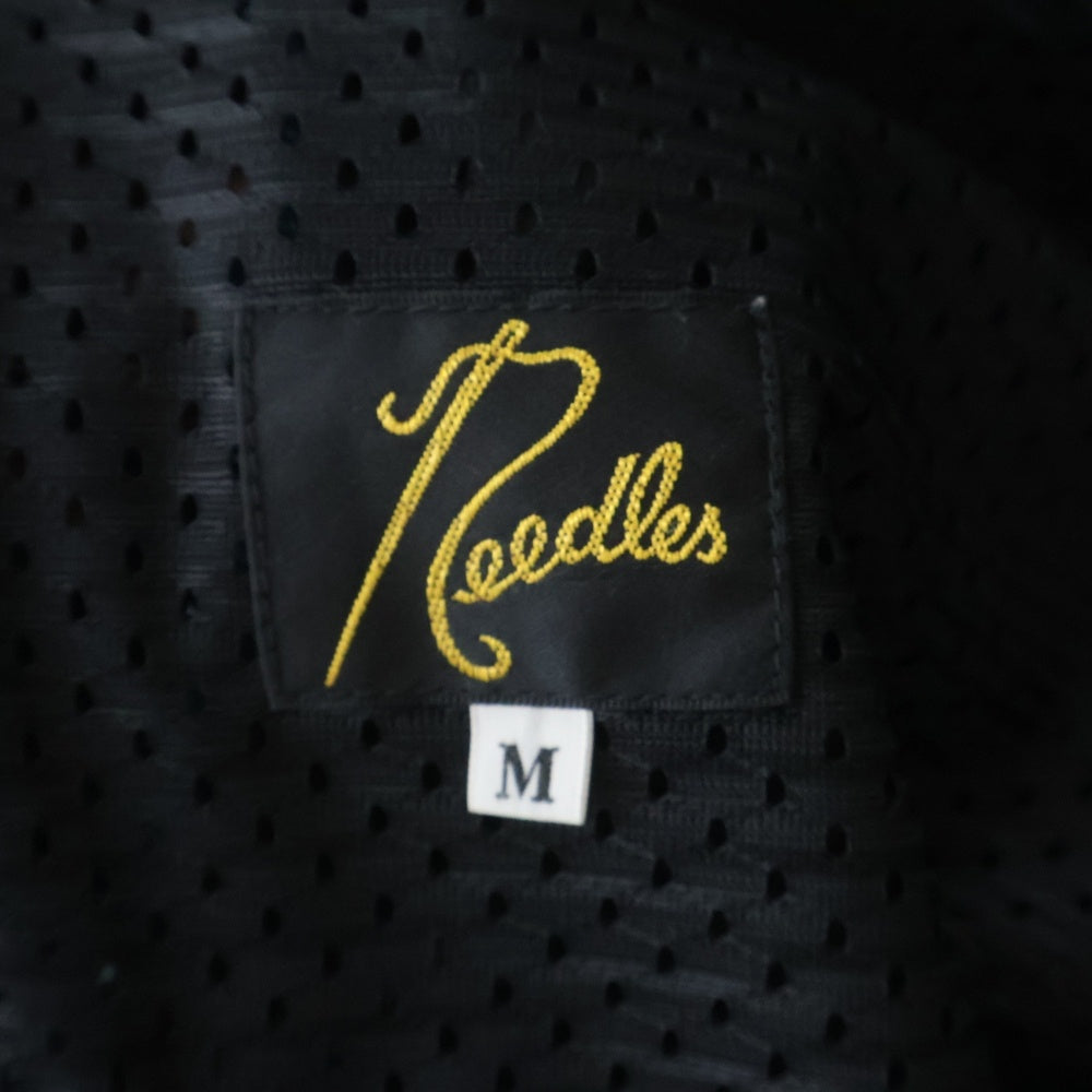 Needles(ニードルス) 21SS Track Pant Poly Smooth ロゴ刺繍 トラックパンツ ネイビー IN181