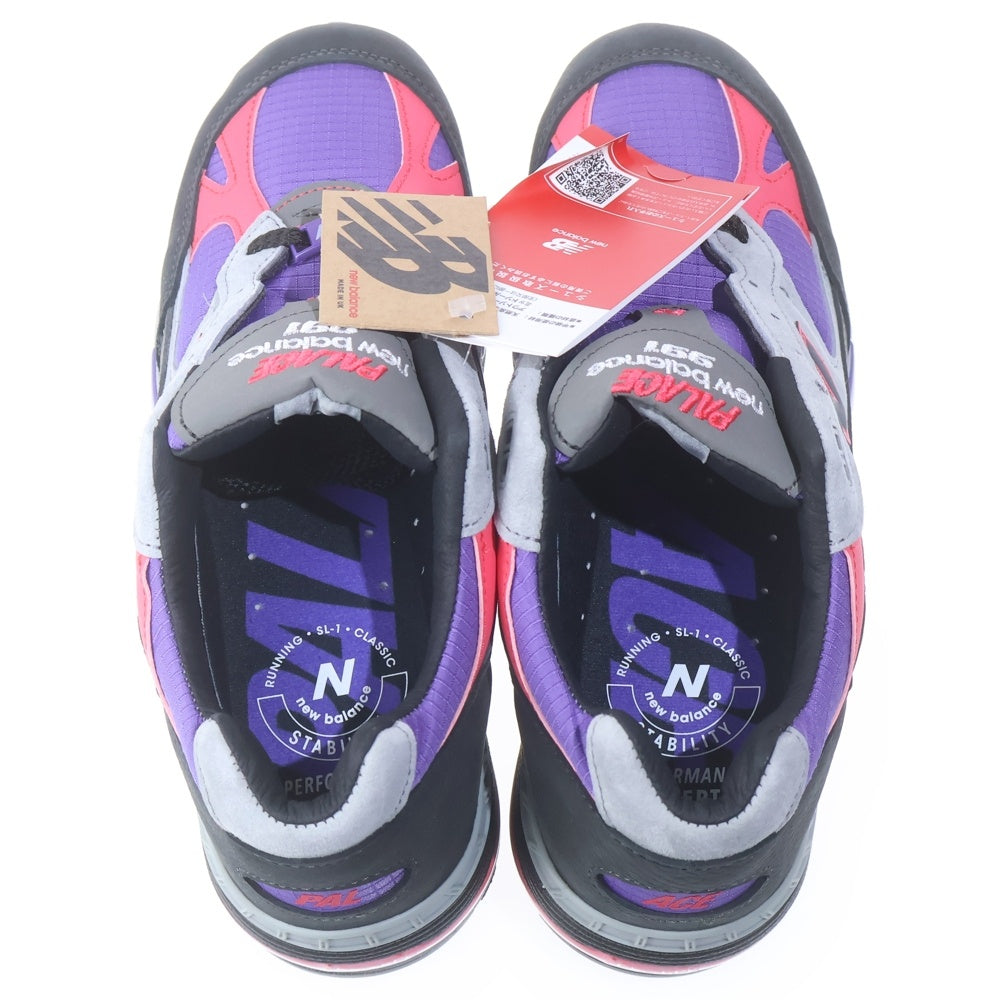 New Balance(ニューバランス) ×PALACE M991PLE スエード キャンバス ローカットスニーカー マルチ US8/26cm