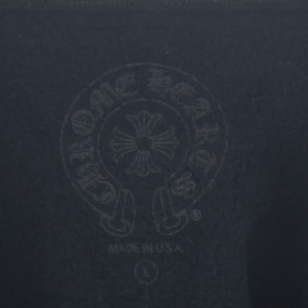CHROME HEARTS(クロムハーツ) SWTSHRT PLVR ネックロゴプリント クルーネック スウェットトレーナー ブラック