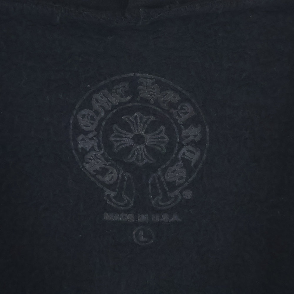 CHROME HEARTS(クロムハーツ) SWTSHRT HD ZIP アームロゴ ジップアップ スウェットパーカー フーディ ブラック