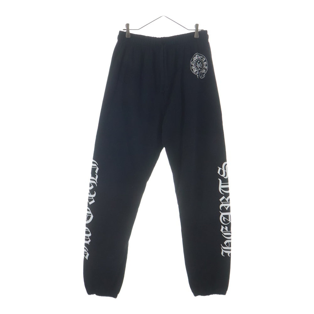 CHROME HEARTS(クロムハーツ) HORSESHOE SWEAT PANTS ホースシュープリント サイドロゴ スウェットパンツ ブラック