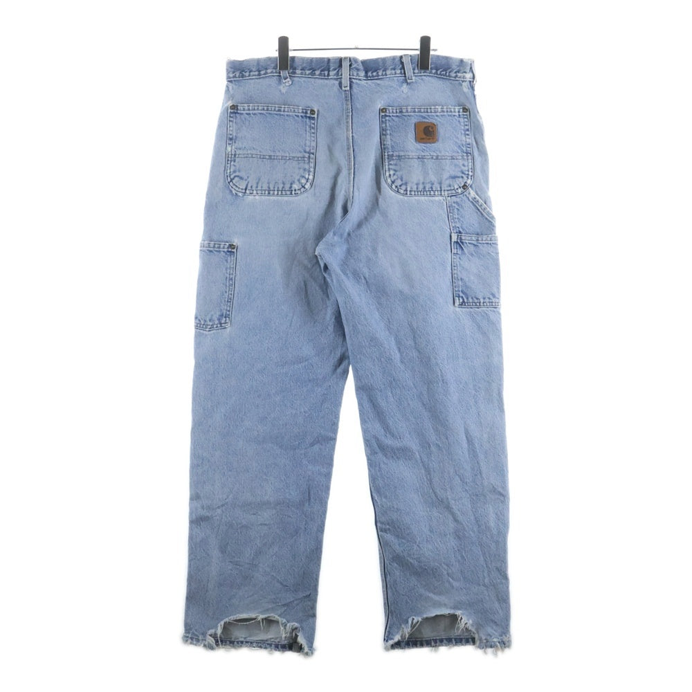 CARHARTT(カーハート) DOUBLE KNEE PANT クラッシュ加工 ダブルニー ワークペインター デニムパンツ インディゴ B73 DST