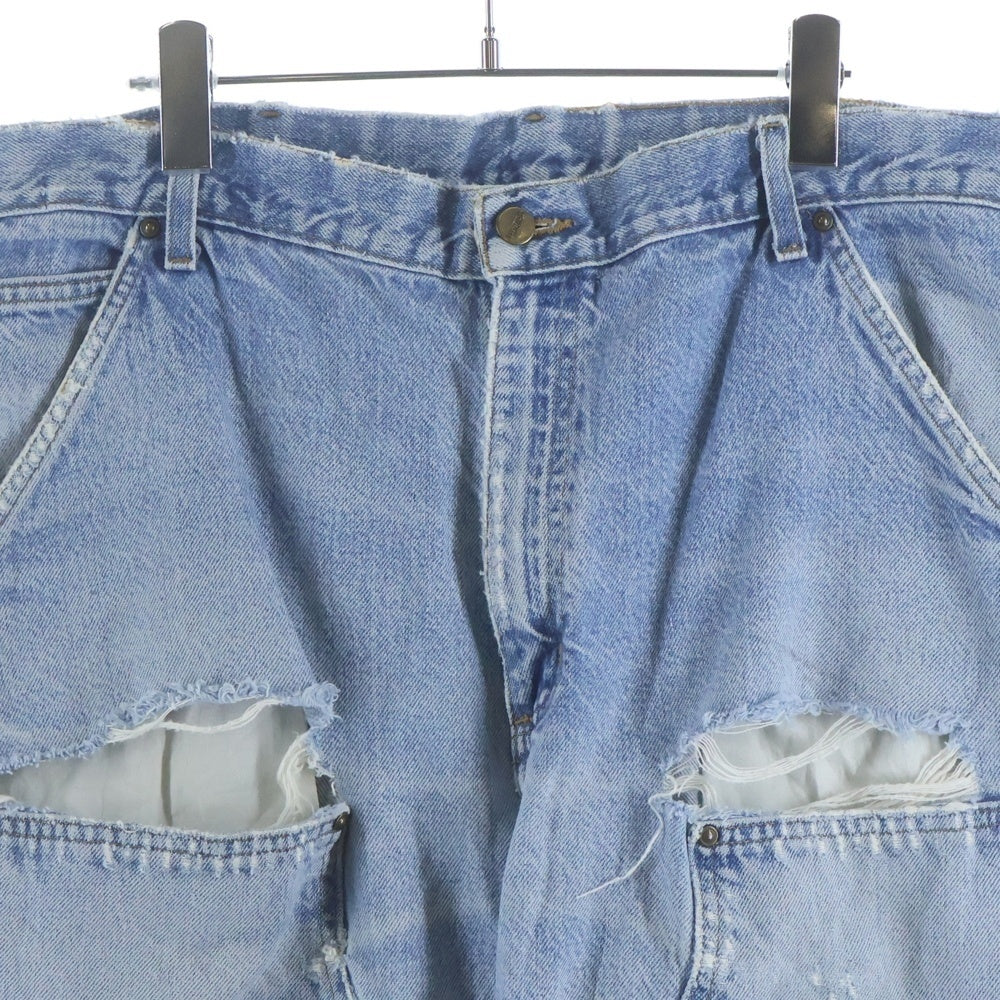 CARHARTT(カーハート) DOUBLE KNEE PANT クラッシュ加工 ダブルニー ワークペインター デニムパンツ インディゴ B73 DST