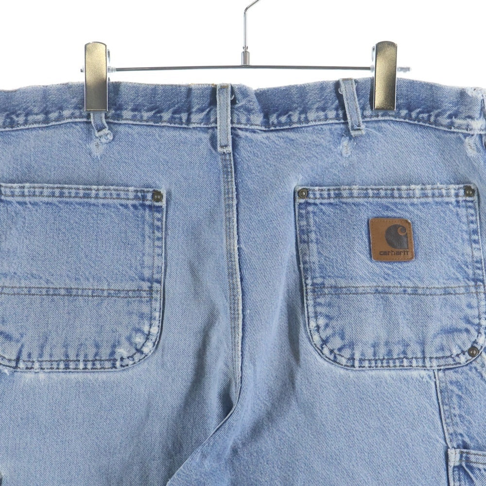 CARHARTT(カーハート) DOUBLE KNEE PANT クラッシュ加工 ダブルニー ワークペインター デニムパンツ インディゴ B73 DST