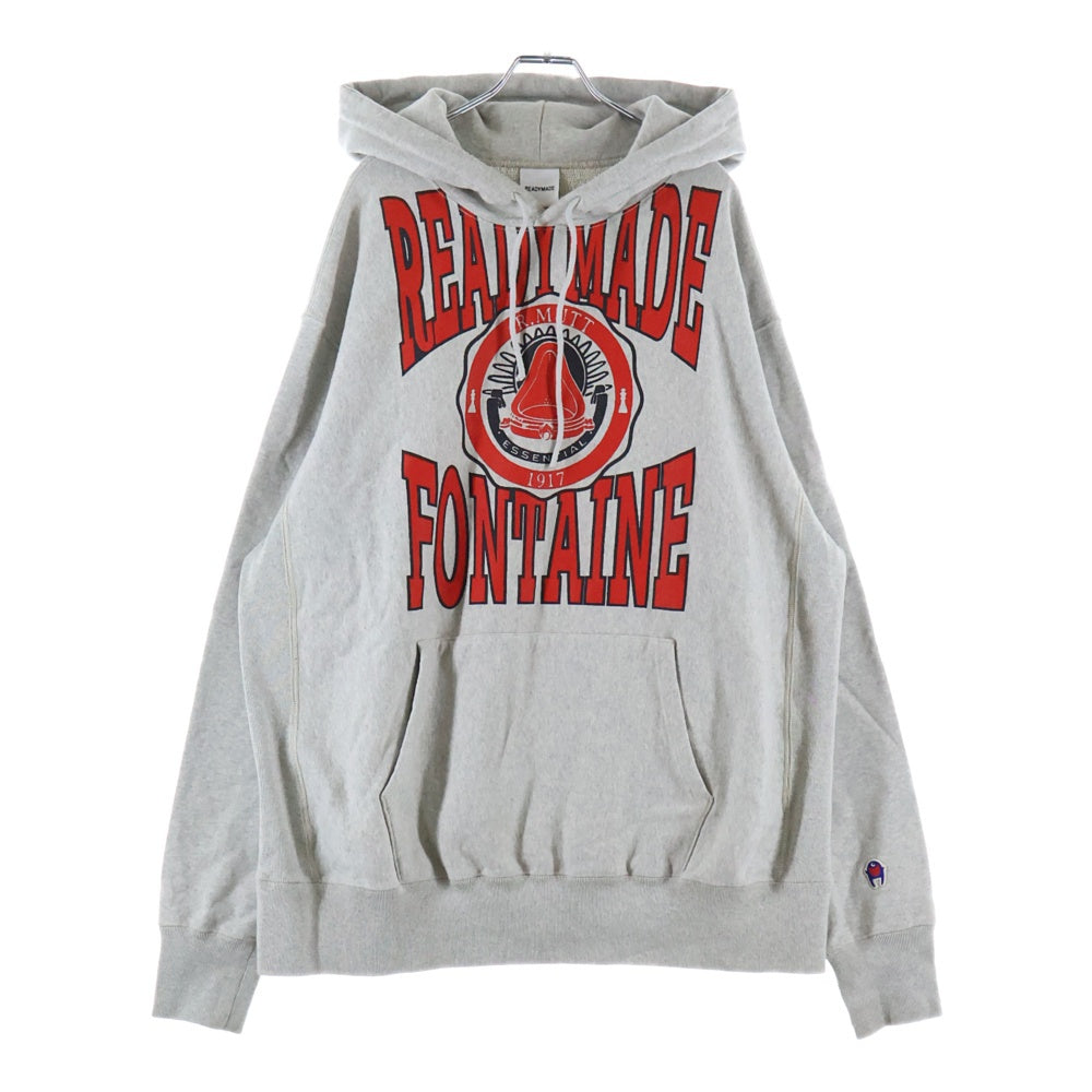 READY MADE(レディメイド) 21AW R MUTT HOODIE アールマット プルオーバースウェットパーカー フーディ ブラック RE-CO-GR-00-00-195