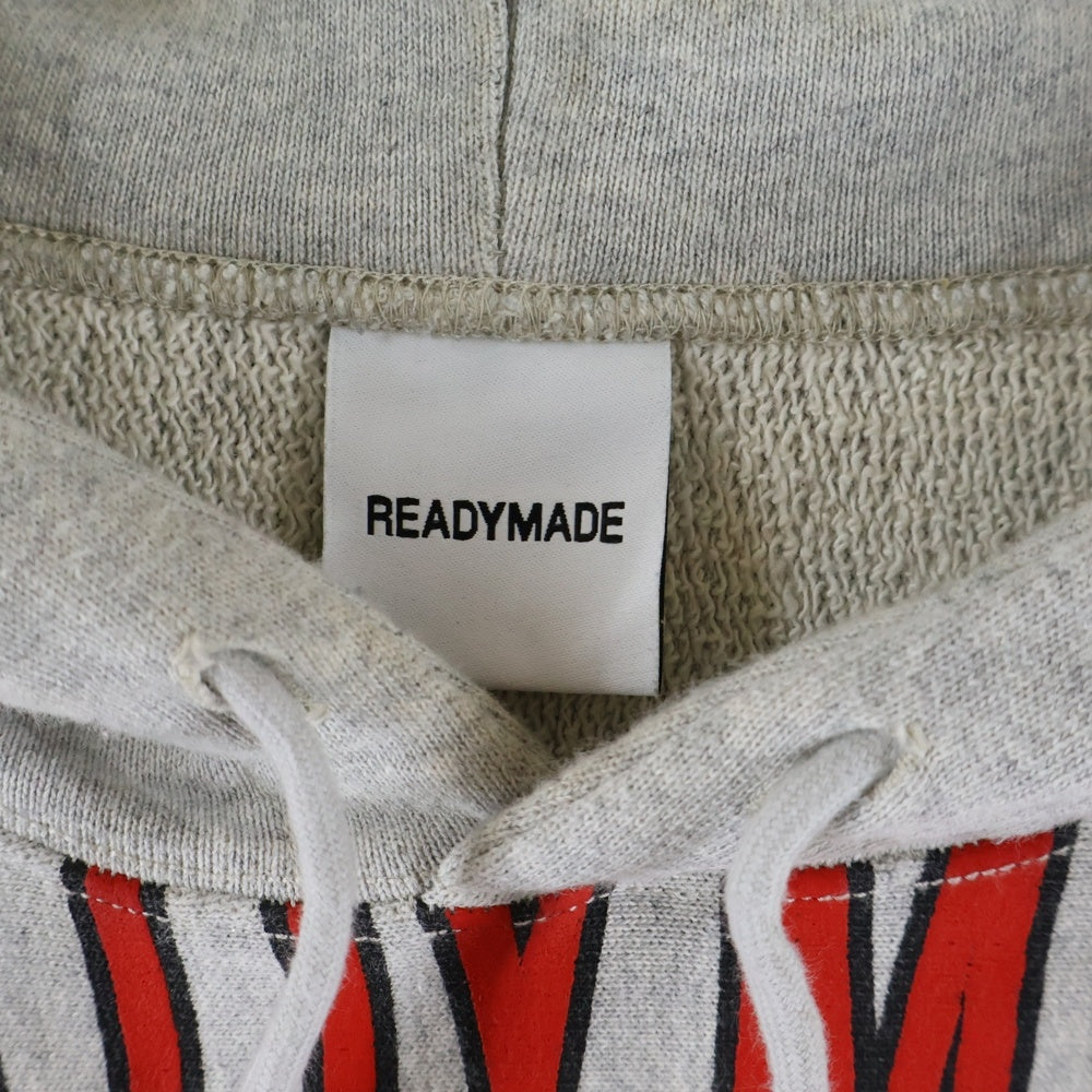 READY MADE(レディメイド) 21AW R MUTT HOODIE アールマット プルオーバースウェットパーカー フーディ ブラック RE-CO-GR-00-00-195