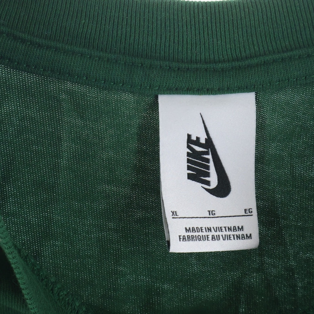 STUSSY(ステューシー) 20AW × NIKE NRG INTERNATIONAL TEE インターナショナル ロゴ クルーネック 半袖Tシャツ カットソー グリーン DD3342-341