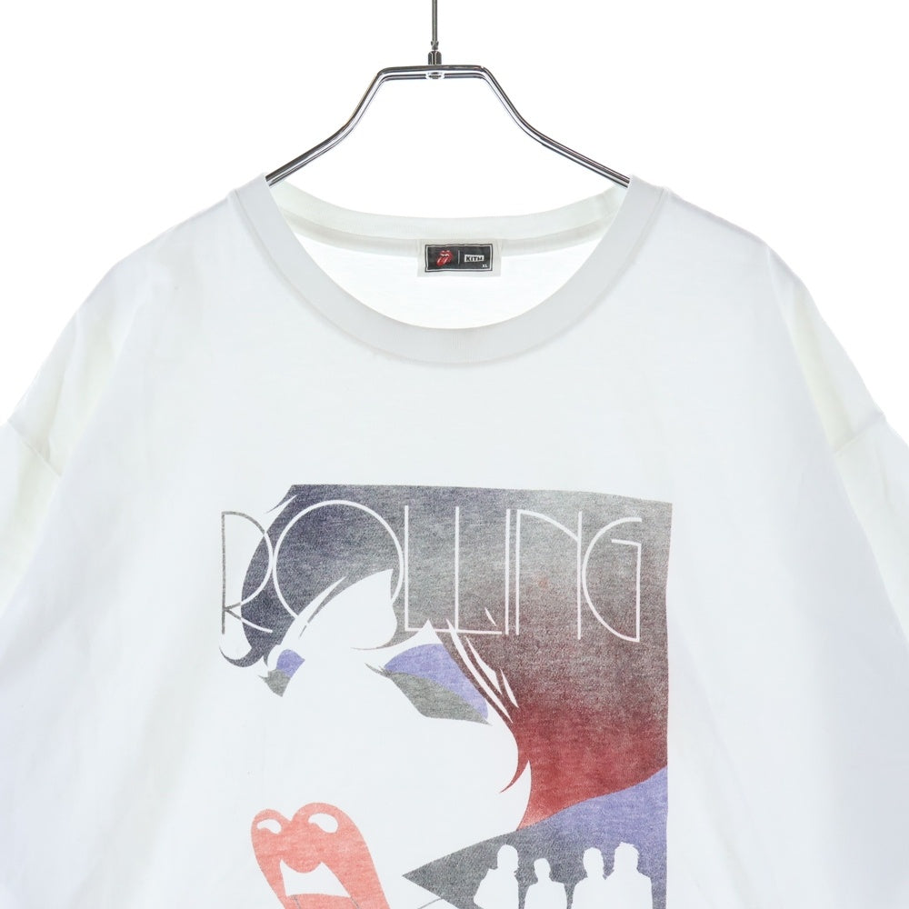 KITH(キス) 25SS × ROLLING STONES Tour 1981 Tee ローリングストーンズ ツアープリント クルーネック 半袖Tシャツ カットソー ホワイト 25-073-060-0007-2-0