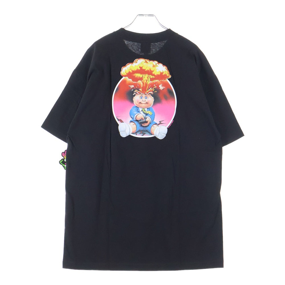 SANTA CRUZ(サンタクルーズ) 2017 × GARBAGE PAIL KIDS Adam Bomb Tee ガーベッジ ペイル キッズ アダムボム プリント クルーネック 半袖Tシャツ カットソー ブラック
