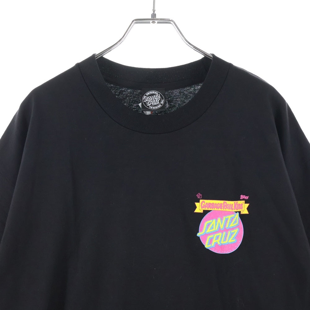 SANTA CRUZ(サンタクルーズ) 2017 × GARBAGE PAIL KIDS Adam Bomb Tee ガーベッジ ペイル キッズ アダムボム プリント クルーネック 半袖Tシャツ カットソー ブラック