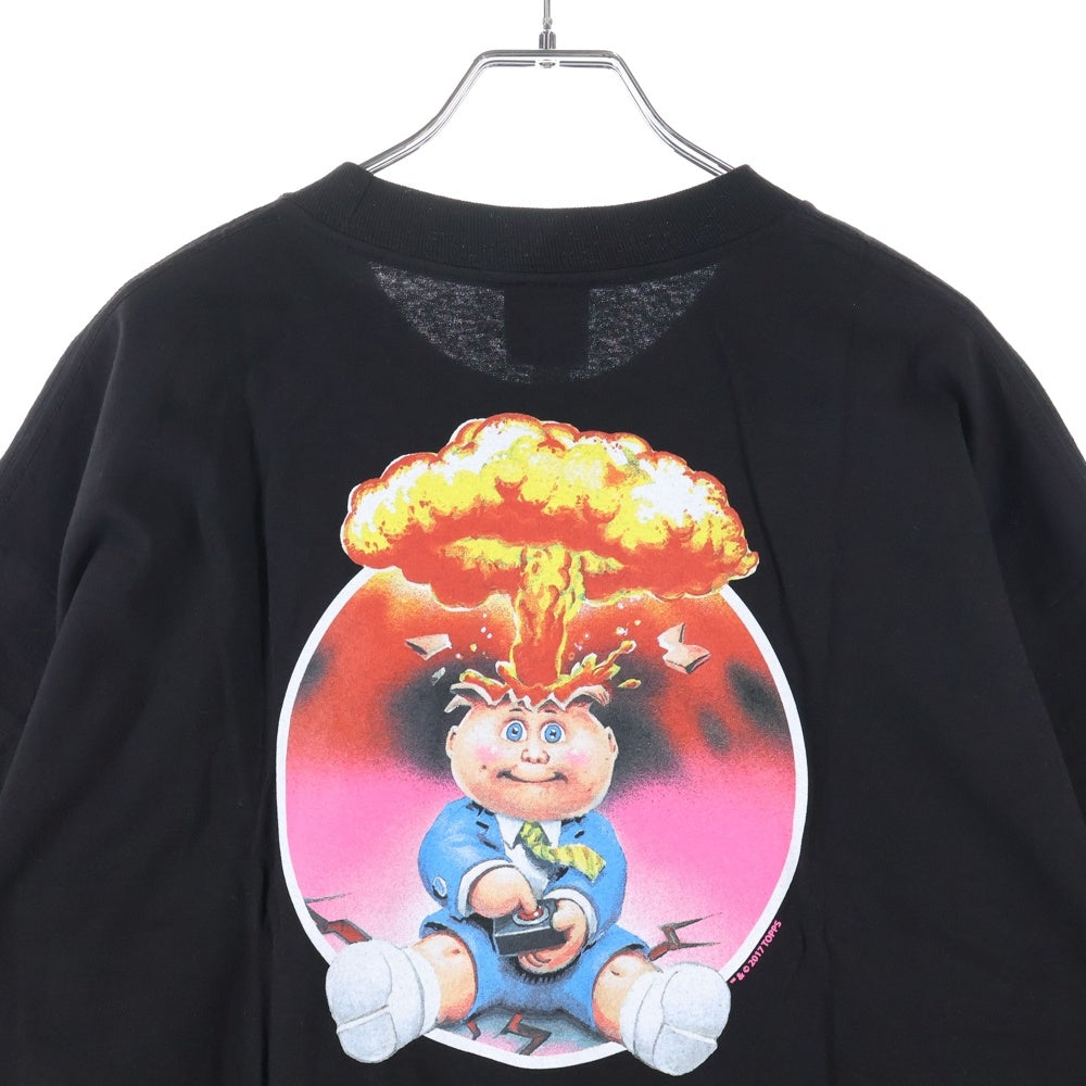 SANTA CRUZ(サンタクルーズ) 2017 × GARBAGE PAIL KIDS Adam Bomb Tee ガーベッジ ペイル キッズ アダムボム プリント クルーネック 半袖Tシャツ カットソー ブラック