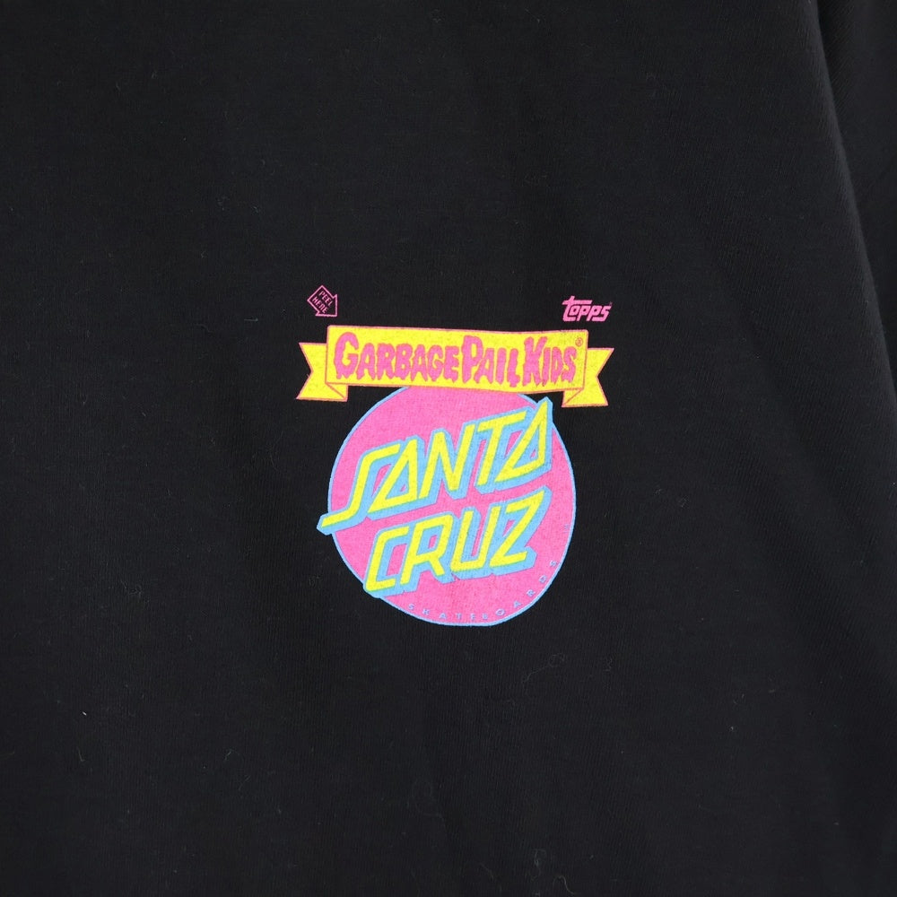 SANTA CRUZ(サンタクルーズ) 2017 × GARBAGE PAIL KIDS Adam Bomb Tee ガーベッジ ペイル キッズ アダムボム プリント クルーネック 半袖Tシャツ カットソー ブラック
