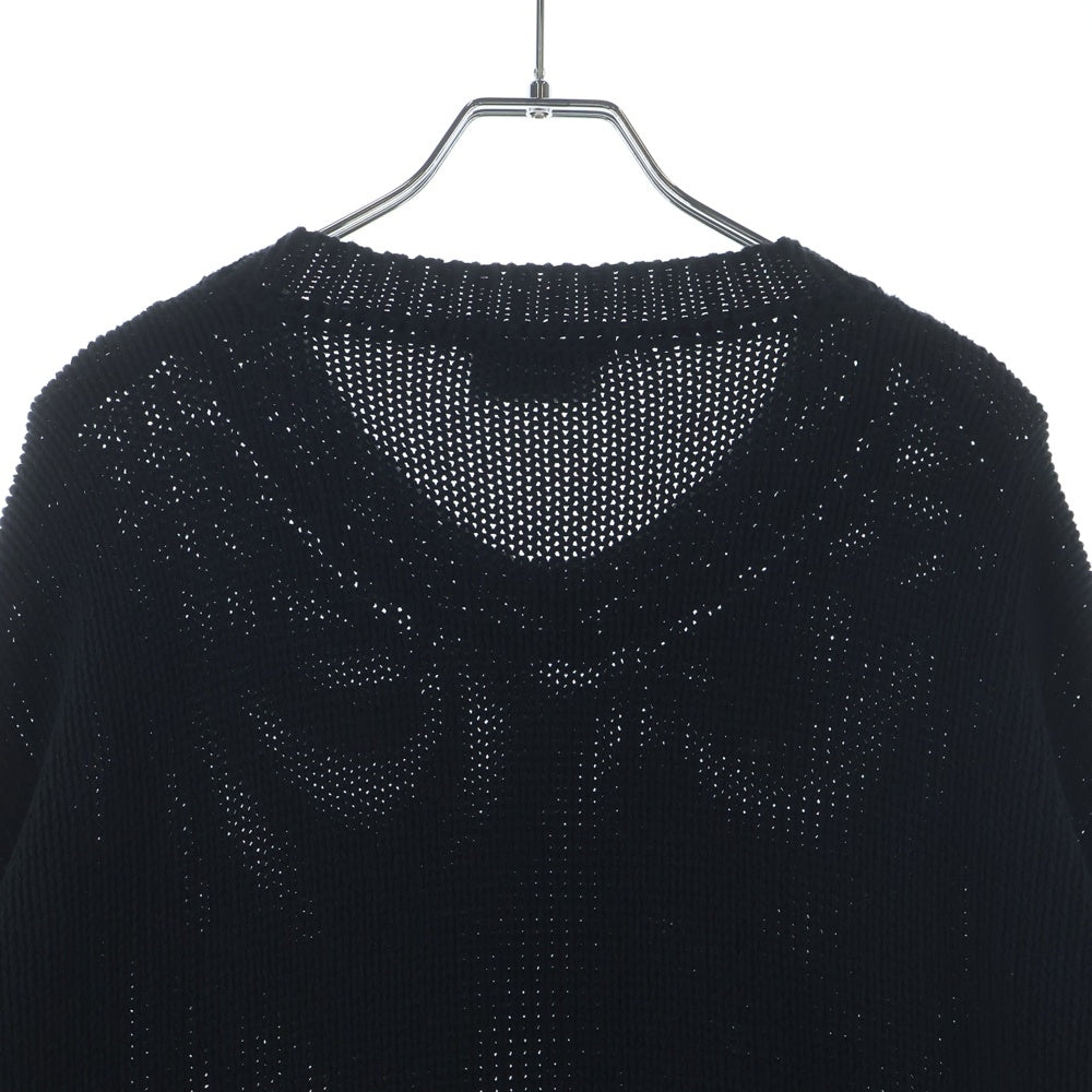 ASKYURSELF(アスクユアセルフ) Chunky Banned Knit アームデザイン チャンキー バーンド ニット ブラック