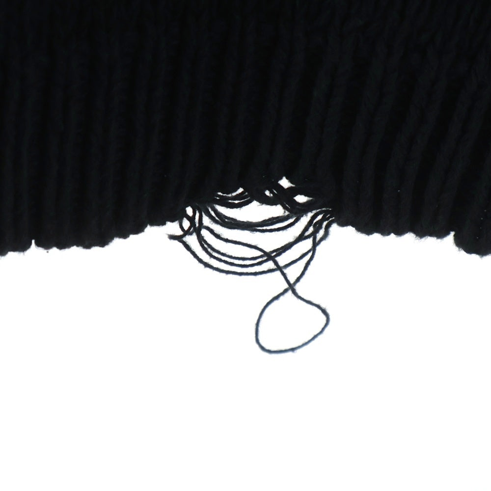 ASKYURSELF(アスクユアセルフ) Chunky Banned Knit アームデザイン チャンキー バーンド ニット ブラック