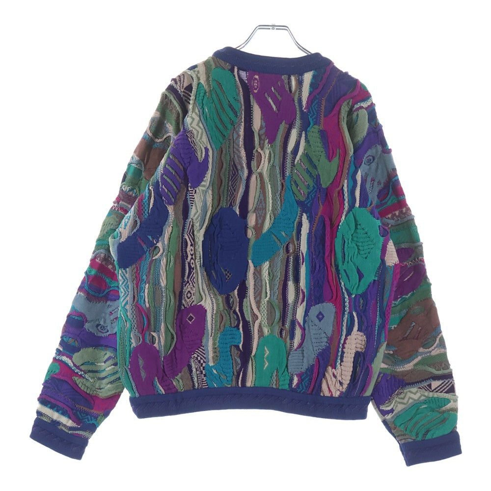 COOGI(クージー) 3D DESIGN KNIT SWEATER ケーブル コットン 長袖ニットセーター マルチカラー