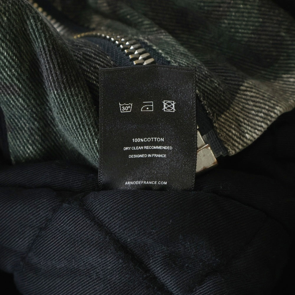 ARNODEFRANCE(アーノルデフランス) Camo Bomber Jacket カモ柄 ボンバー ブルゾン ジャケット カーキ