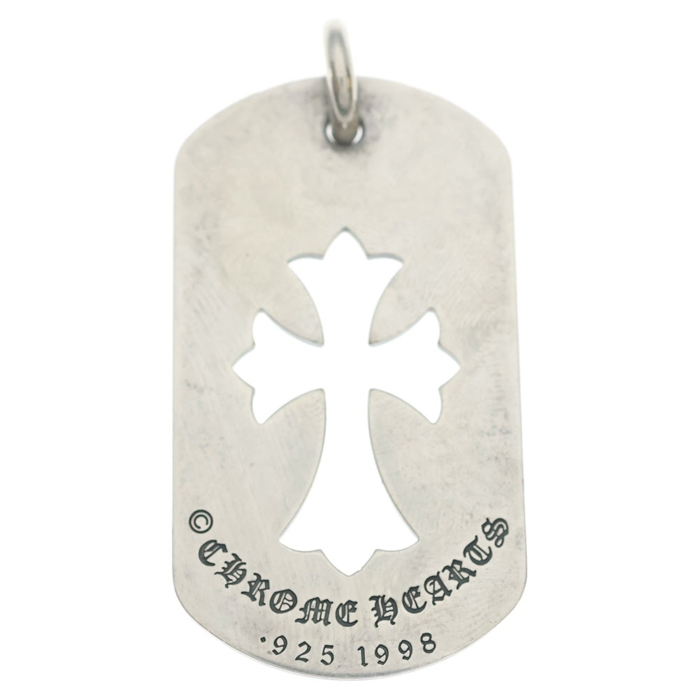 CHROME HEARTS(クロムハーツ) D TAG LRG CO CRS カットアウトクロス ラージドッグタグネックレストップ