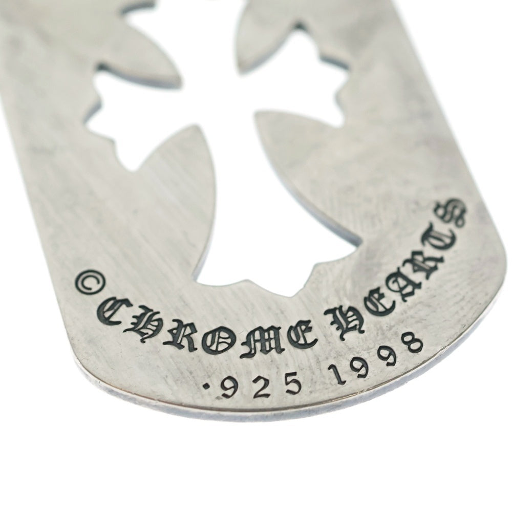 CHROME HEARTS(クロムハーツ) D TAG LRG CO CRS カットアウトクロス ラージドッグタグネックレストップ