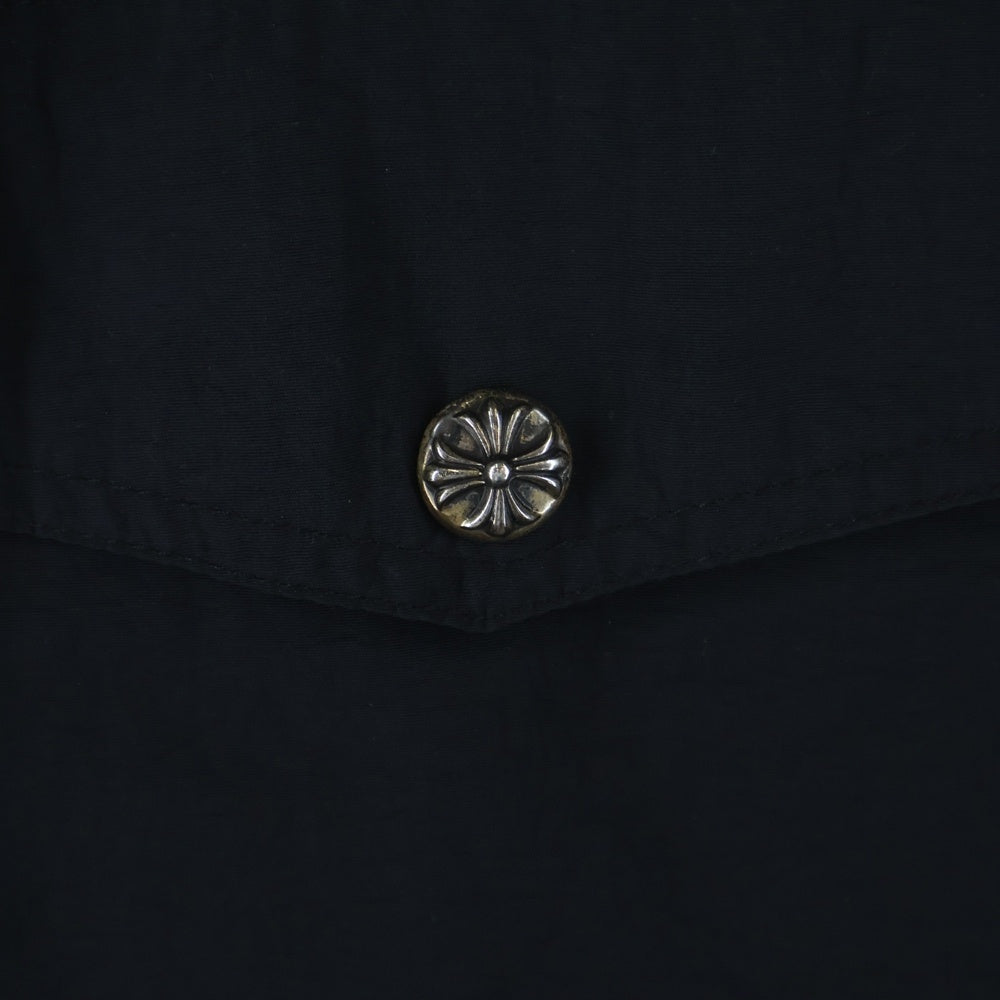 CHROME HEARTS(クロムハーツ) Y NOT NYLON ANORAK HALF ZIP JACKET ワイノット ナイロン アノラック ハーフジップ ジャケット ブラック