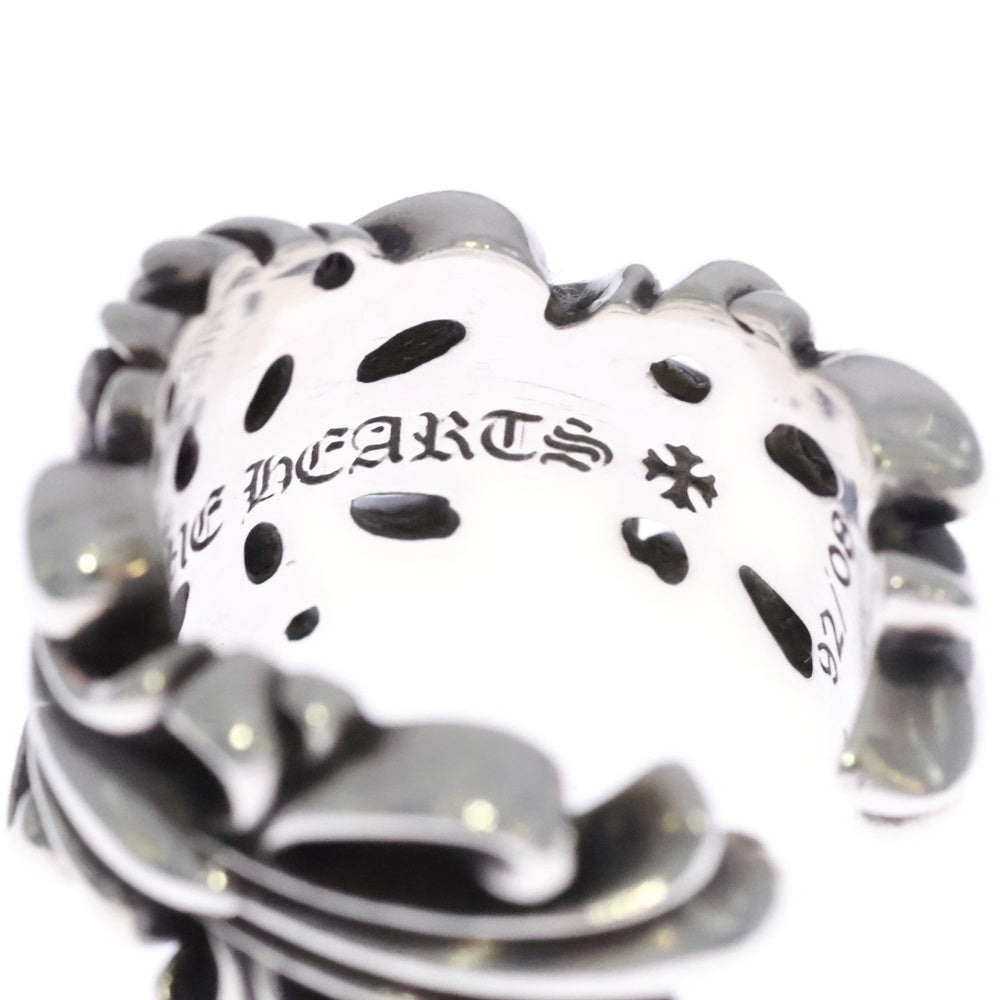 CHROME HEARTS(クロムハーツ) DBL FLRL CRS ダブルフローラルクロス リング シルバー BCA390