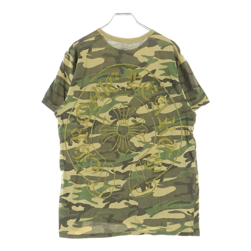 CHROME HEARTS(クロムハーツ) OLD HORSESHOE オールド カモフラ ホースシュー プリント半袖Tシャツ カットソー カーキ