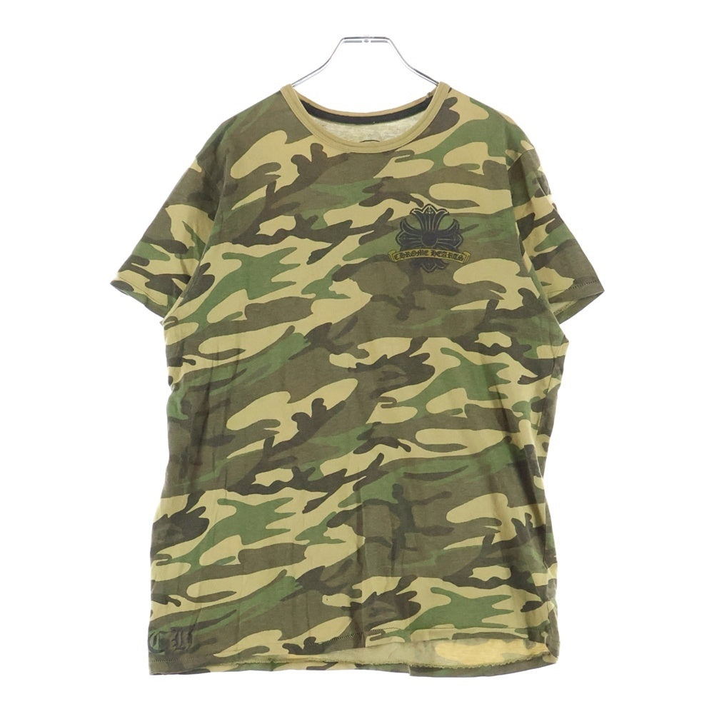 CHROME HEARTS(クロムハーツ) OLD HORSESHOE オールド カモフラ ホースシュー プリント半袖Tシャツ カットソー カーキ