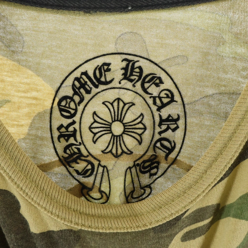 CHROME HEARTS(クロムハーツ) OLD HORSESHOE オールド カモフラ ホースシュー プリント半袖Tシャツ カットソー カーキ