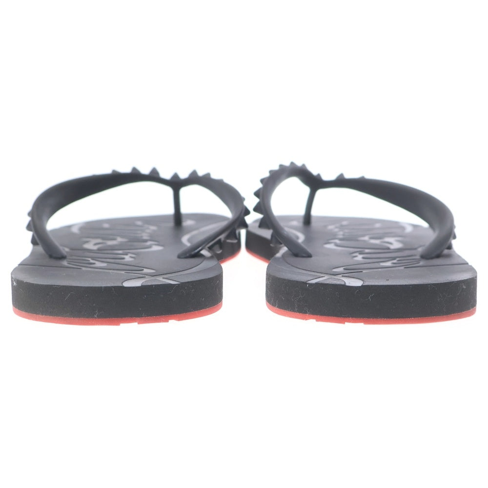 CHRISTIAN LOUBOUTIN(クリスチャンルブタン) LOUBI FLIP DONNA FLAT RUBB ビーチサンダル フラット シューズ ブラック