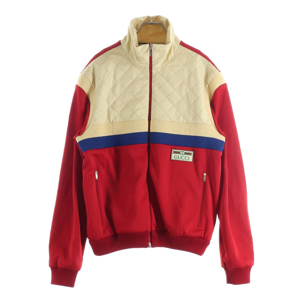 GUCCI(グッチ) Plain Knit Zipper Jacket テクニカル ジャージー ジップアップ ジャケット レッド 625287 XJCNI