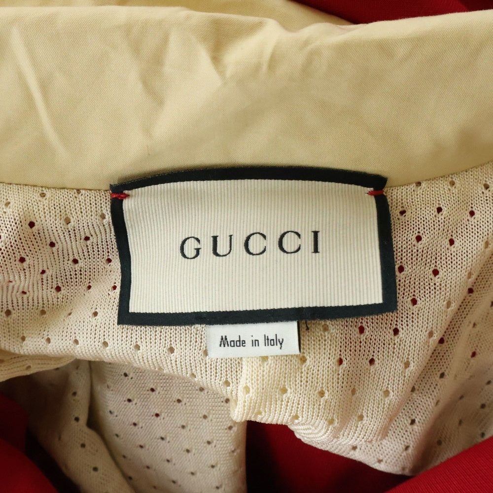 GUCCI(グッチ) Plain Knit Zipper Jacket テクニカル ジャージー ジップアップ ジャケット レッド 625287 XJCNI