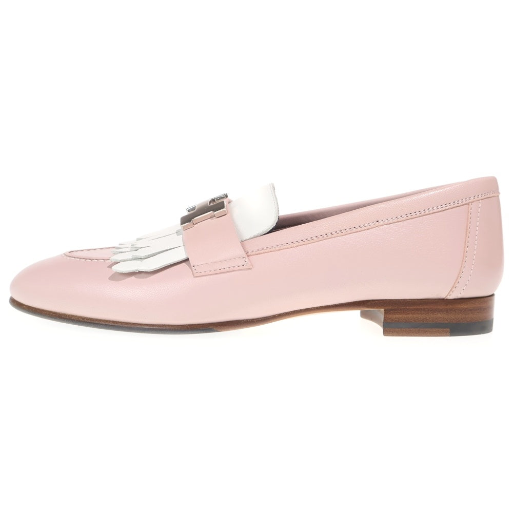 HERMES(エルメス) Moccasin Royal Calf Leather Loafers モカシン ロワイヤル カーフレザー ローファー シューズ ピンク レディース