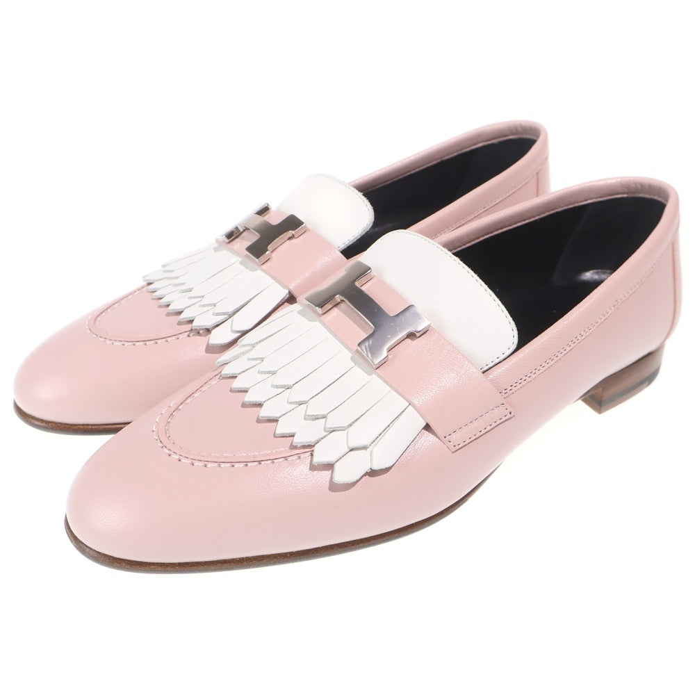 HERMES(エルメス) Moccasin Royal Calf Leather Loafers モカシン ロワイヤル カーフレザー ローファー シューズ ピンク レディース