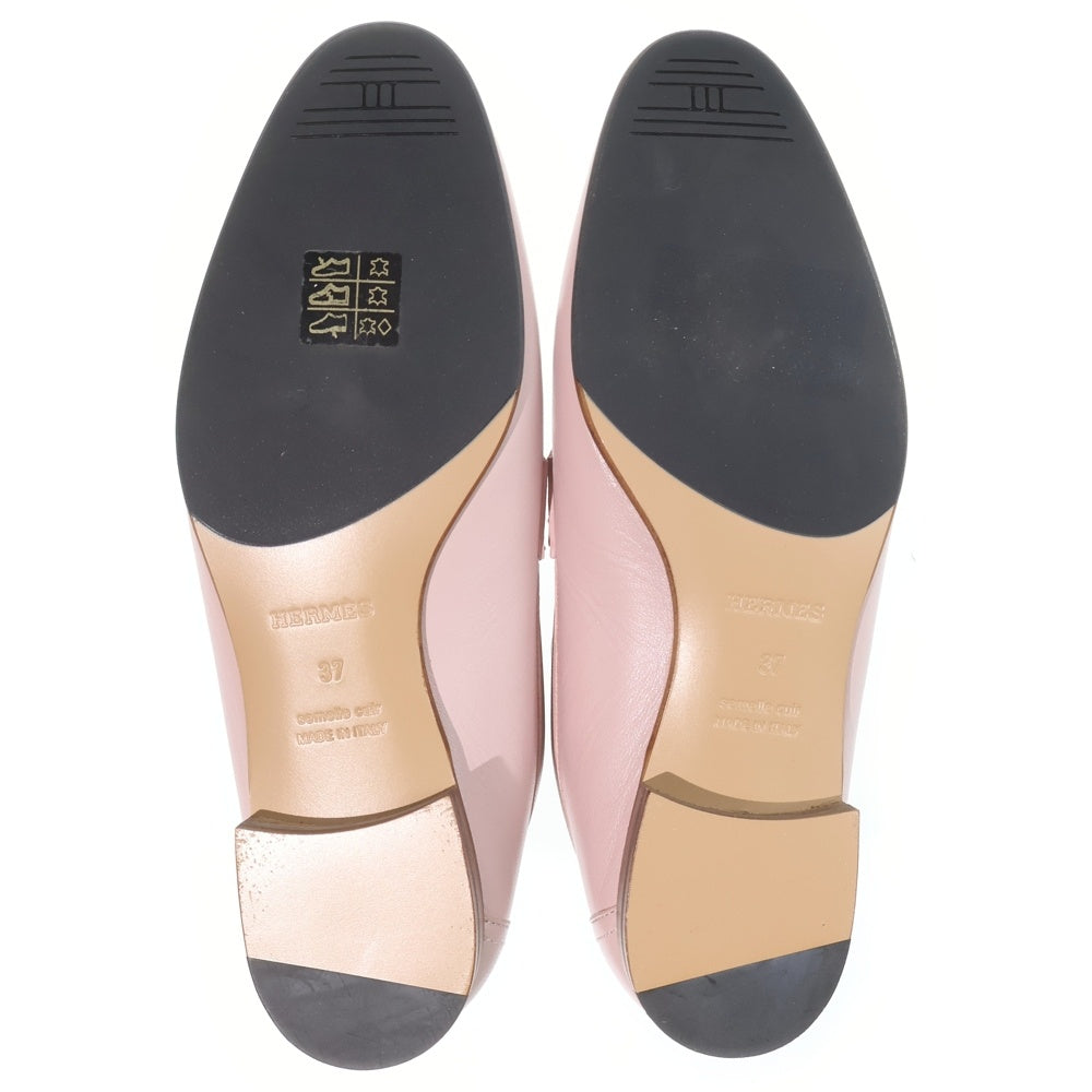 HERMES(エルメス) Moccasin Royal Calf Leather Loafers モカシン ロワイヤル カーフレザー ローファー シューズ ピンク レディース